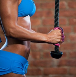 triceps rope pushdowns